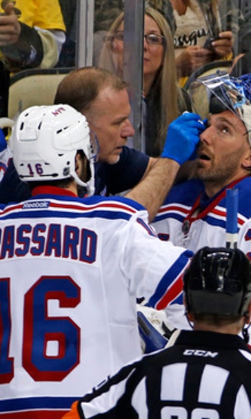 Lundqvist practices but status for Game 2 uncertain